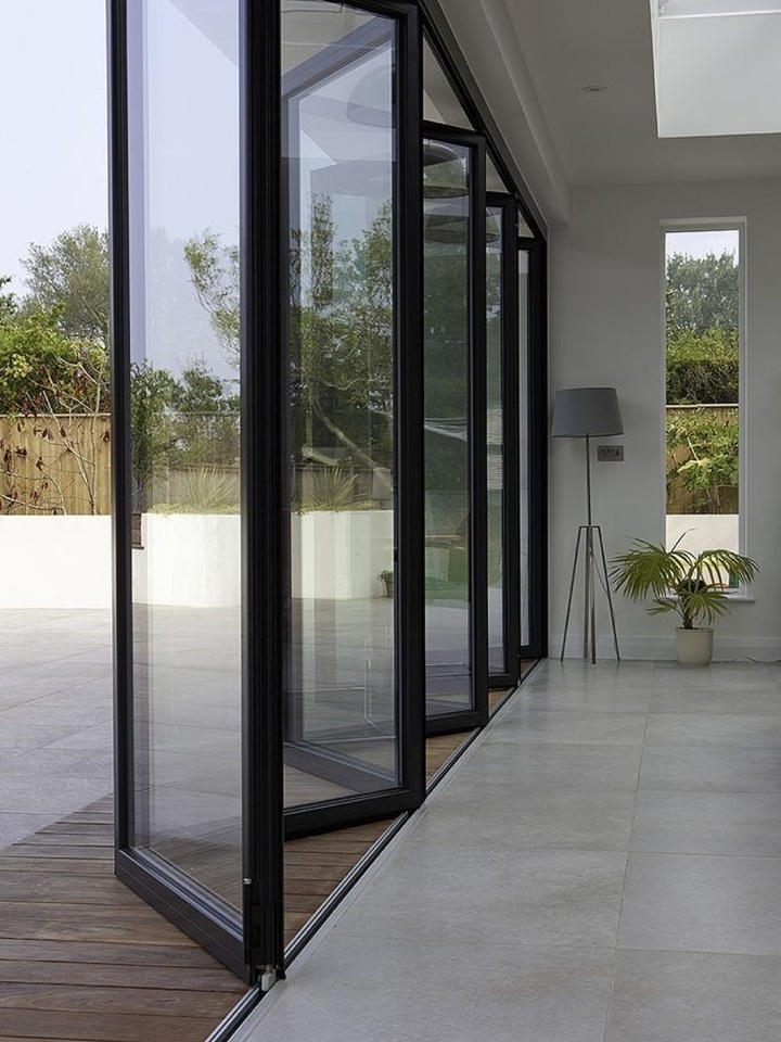 Glass Panel Folding Door